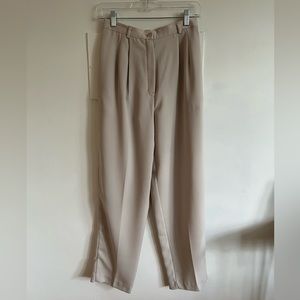 Vintage 1990s “N’touch” Tan High-Waisted Trousers